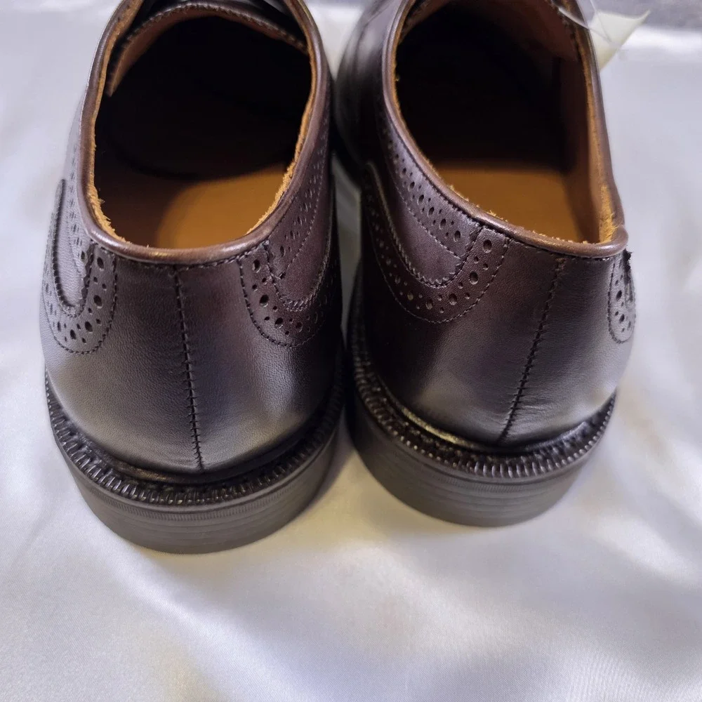 Polo Ralph Lauren Asher Wingtip Brown Leather Dress Shoes Size 11.5